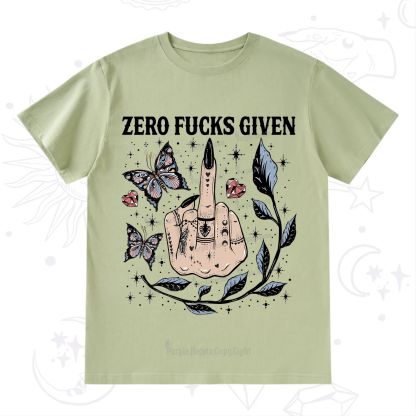 Purplehecate Zero Fucks Given T-Shirt