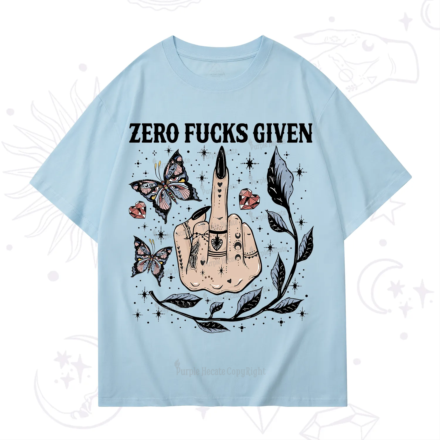 Purplehecate Zero Fucks Given T-Shirt
