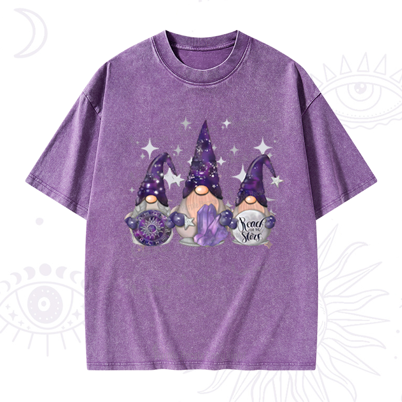 Purplehecate Christmas Cute Gnome Washed T-Shirt