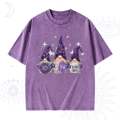 Purplehecate Christmas Cute Gnome Washed T-Shirt
