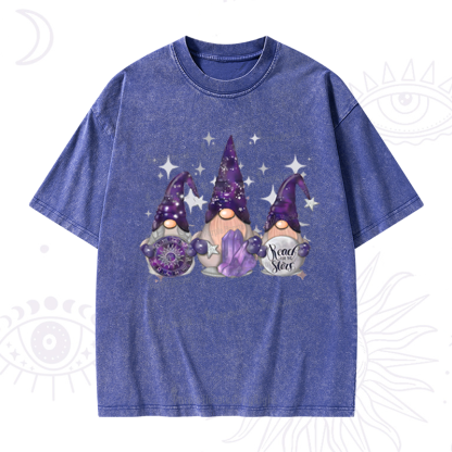 Purplehecate Christmas Cute Gnome Washed T-Shirt