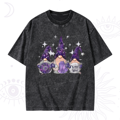 Purplehecate Christmas Cute Gnome Washed T-Shirt