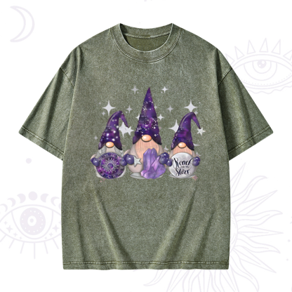 Purplehecate Christmas Cute Gnome Washed T-Shirt