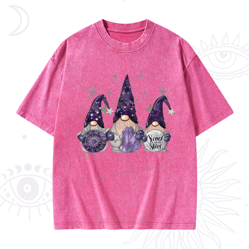 Purplehecate Christmas Cute Gnome Washed T-Shirt