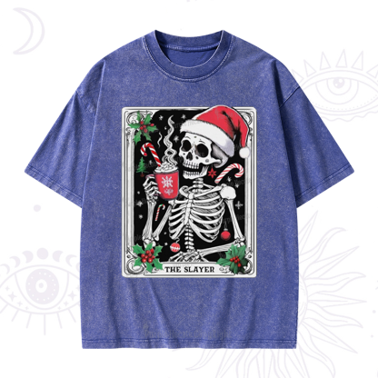 Purplehecate Christmas The Slayer Washed T-Shirt