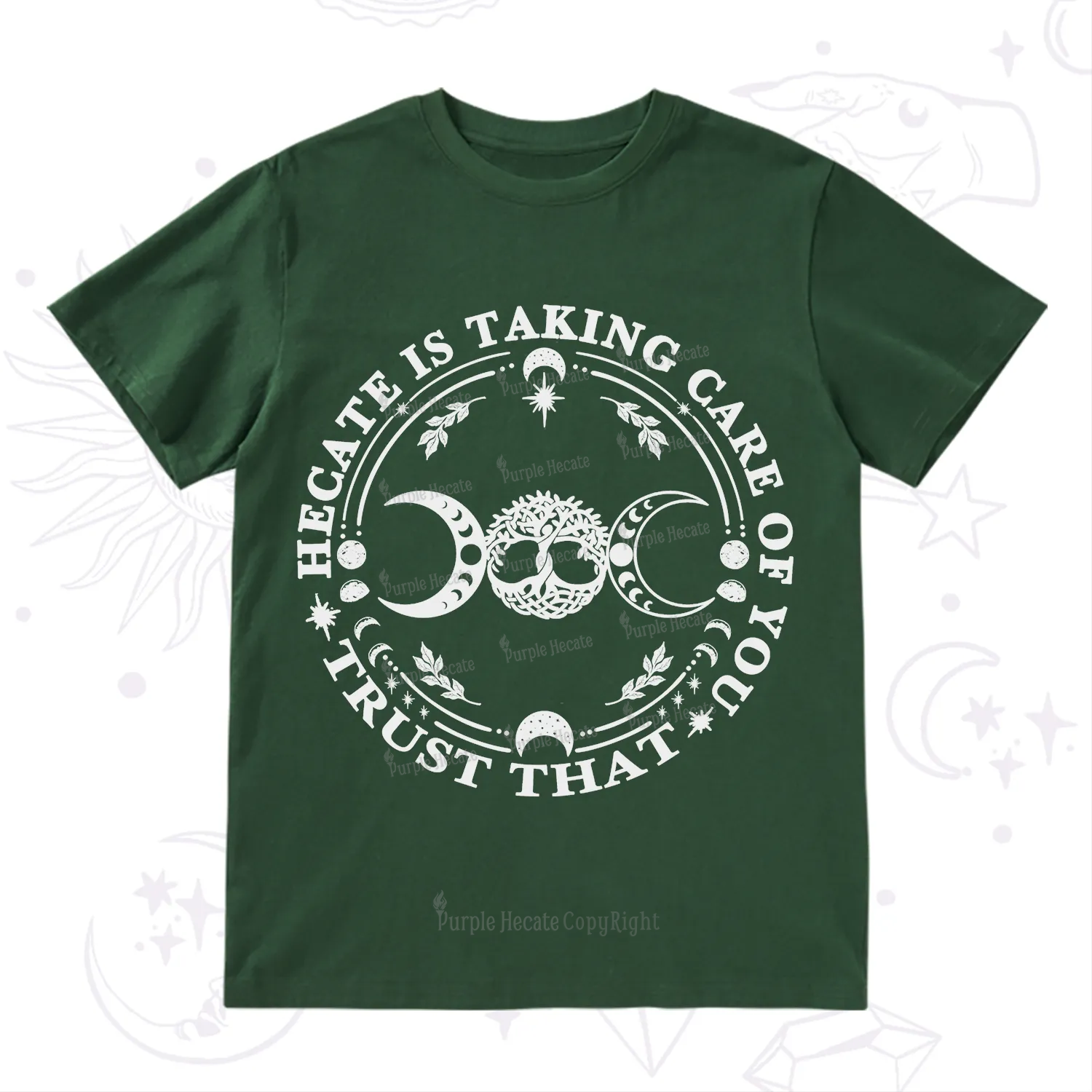 Purplehecate Hecate Is Taking Care Of You T-Shirt