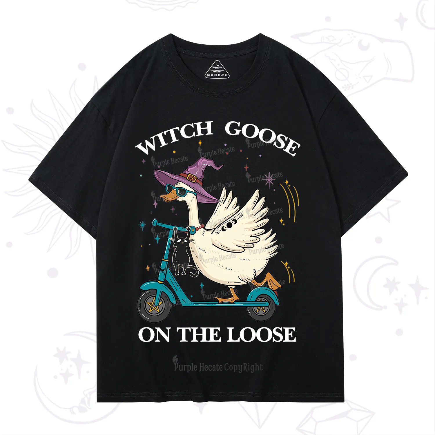 Purplehecate Witch Goose On The Loose T-Shirt
