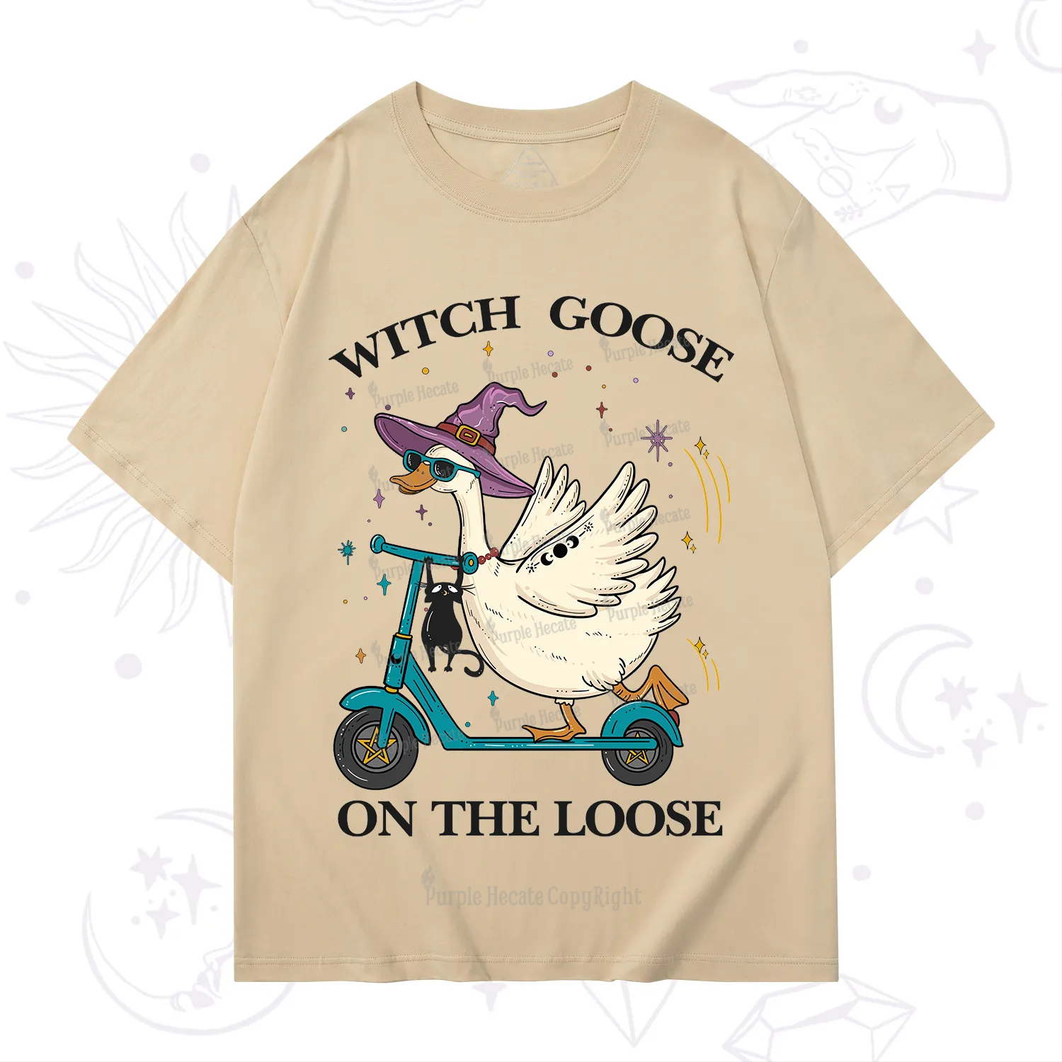 Purplehecate Witch Goose On The Loose T-Shirt