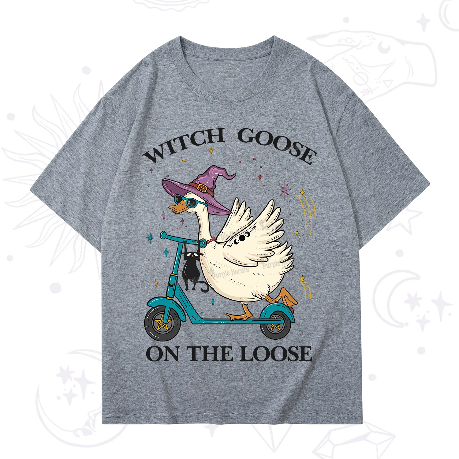 Purplehecate Witch Goose On The Loose T-Shirt