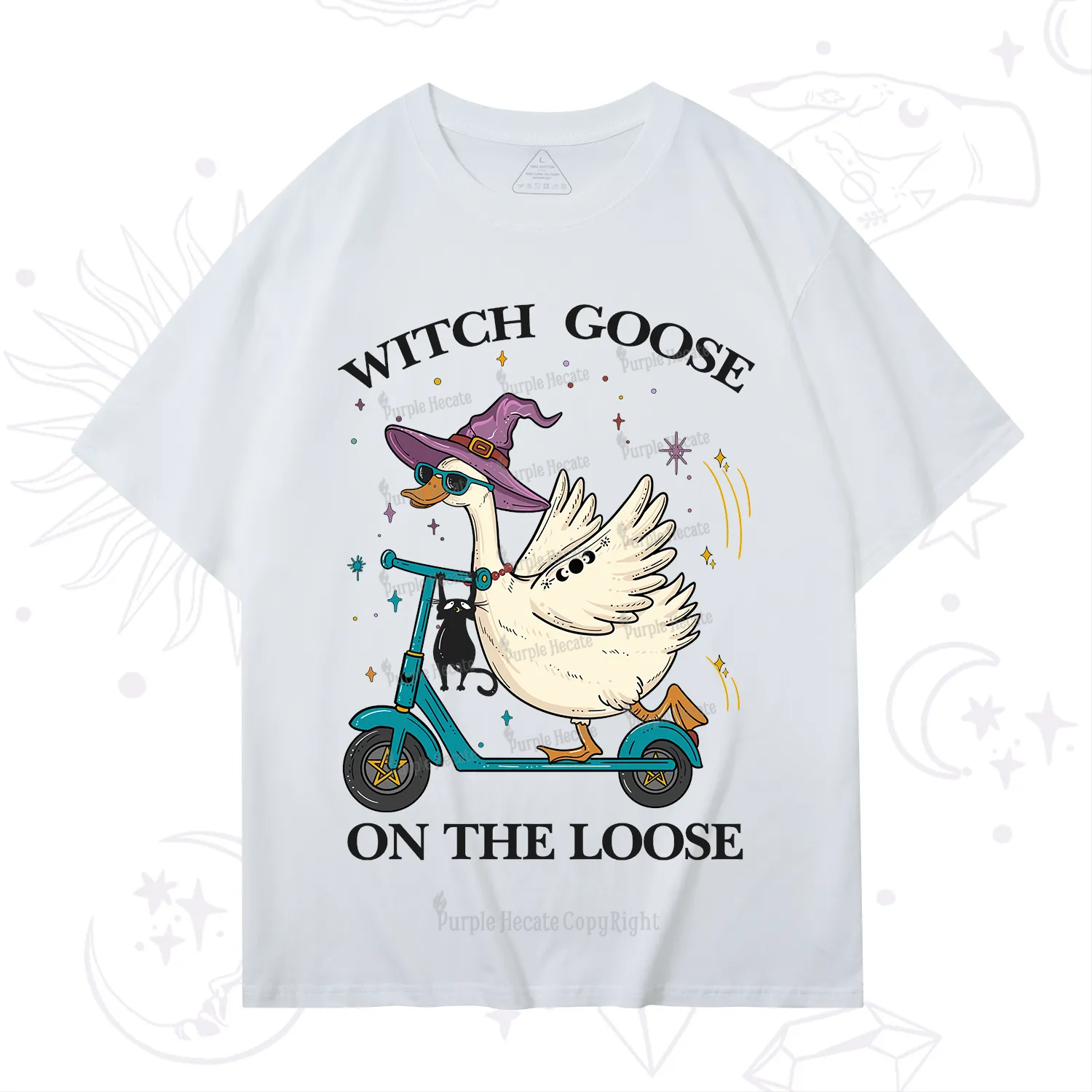 Purplehecate Witch Goose On The Loose T-Shirt