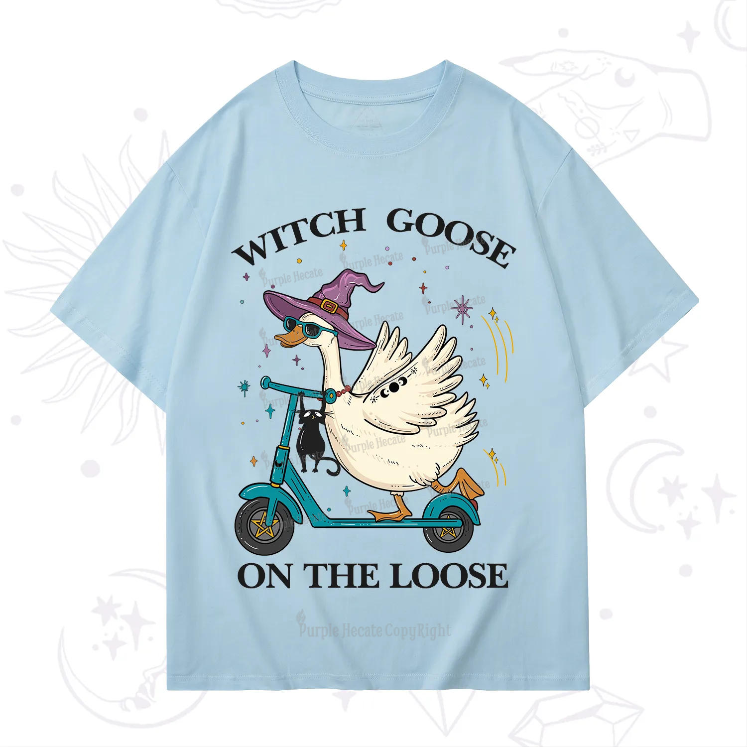 Purplehecate Witch Goose On The Loose T-Shirt