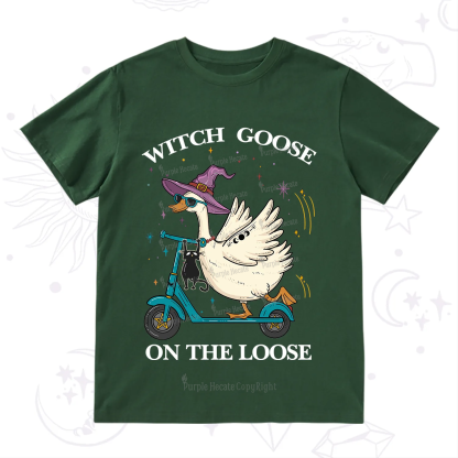 Purplehecate Witch Goose On The Loose T-Shirt