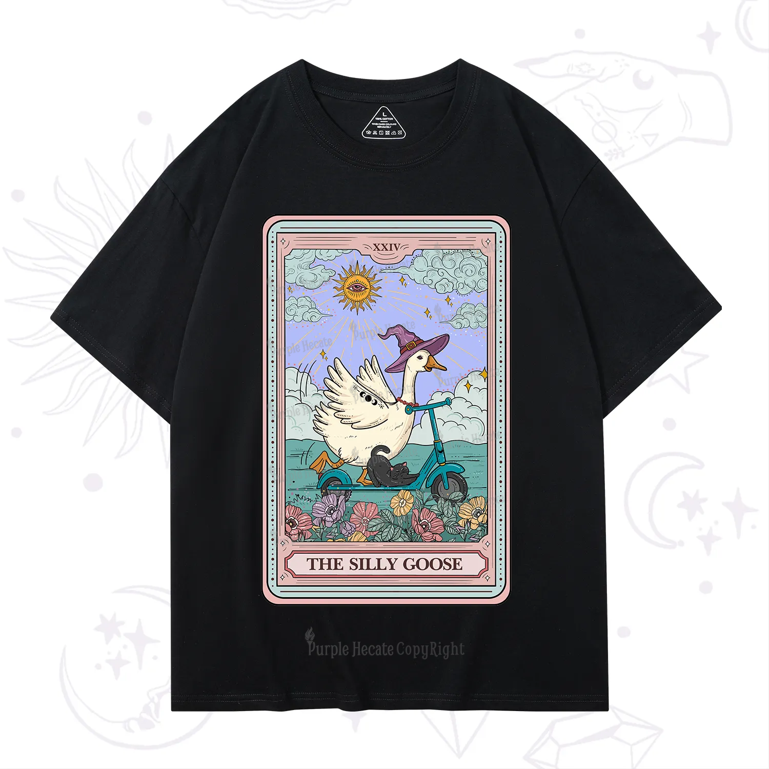 Purplehecate The Silly Goose Tarot Card T-Shirt