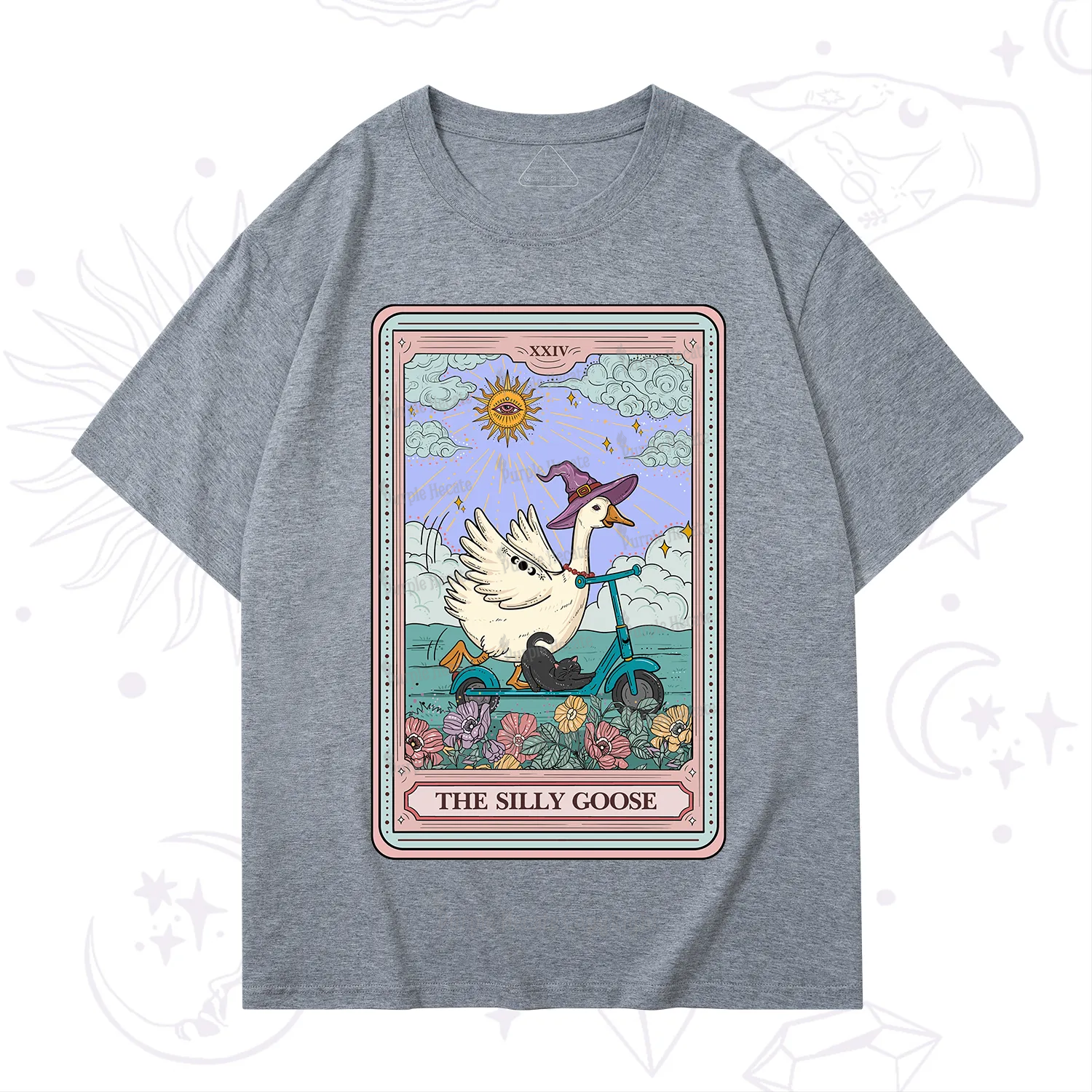 Purplehecate The Silly Goose Tarot Card T-Shirt