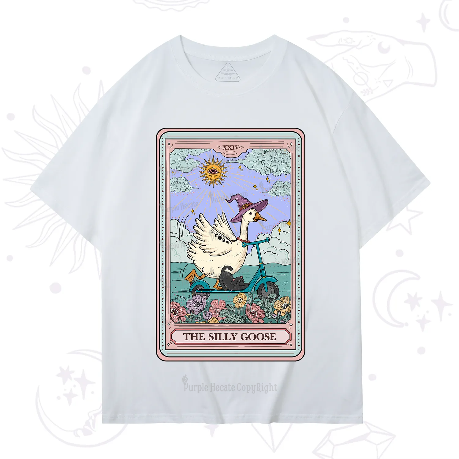 Purplehecate The Silly Goose Tarot Card T-Shirt