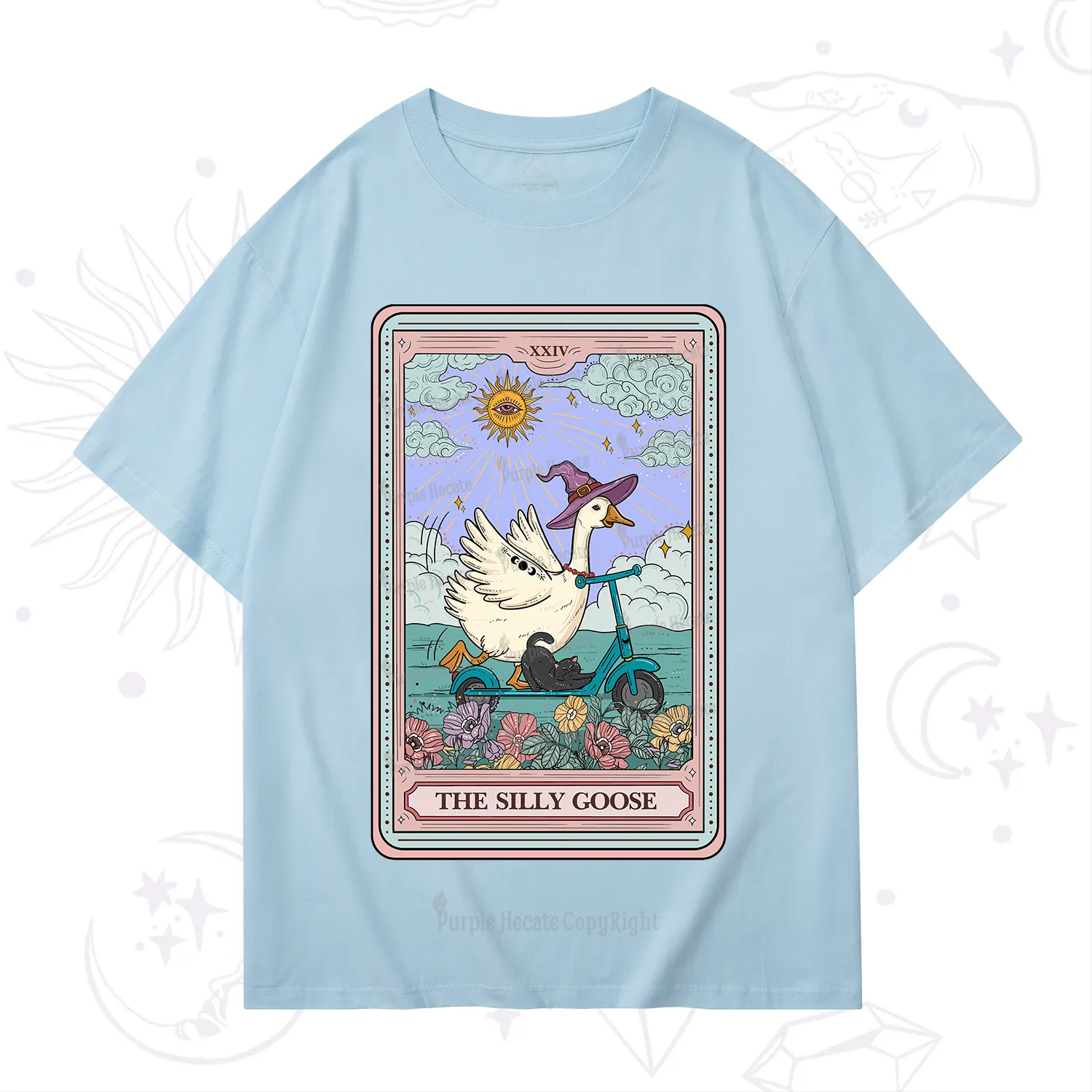 Purplehecate The Silly Goose Tarot Card T-Shirt
