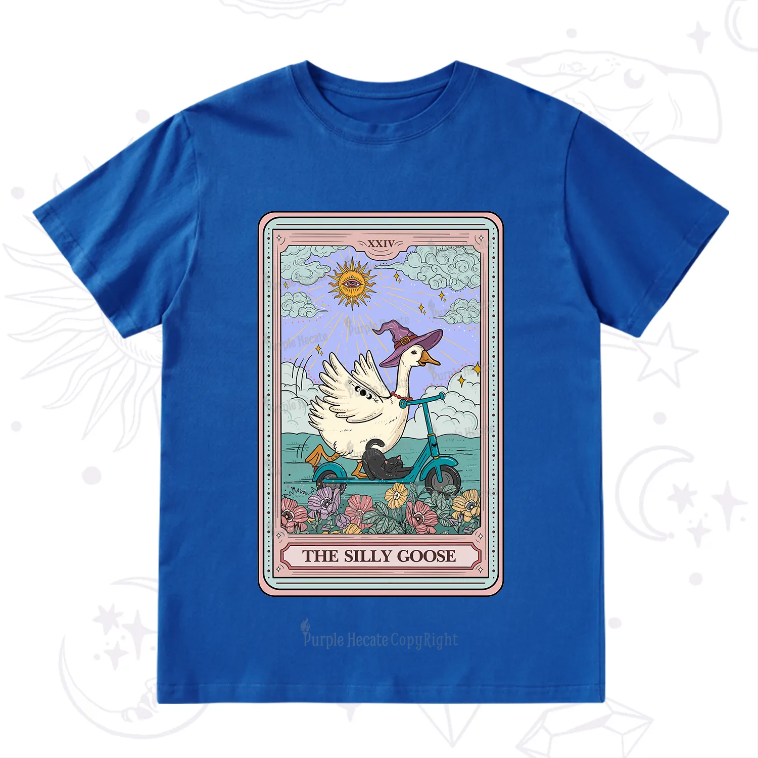 Purplehecate The Silly Goose Tarot Card T-Shirt
