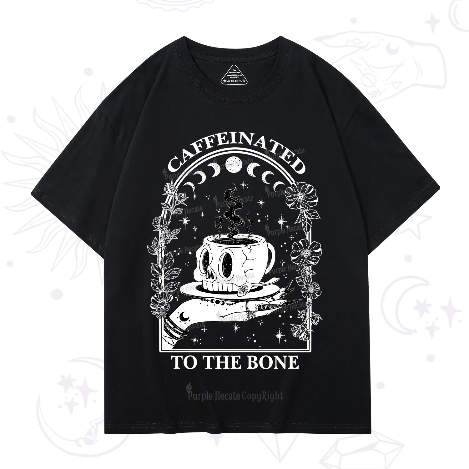Purplehecate Caffeinated To The Bone T-Shirt