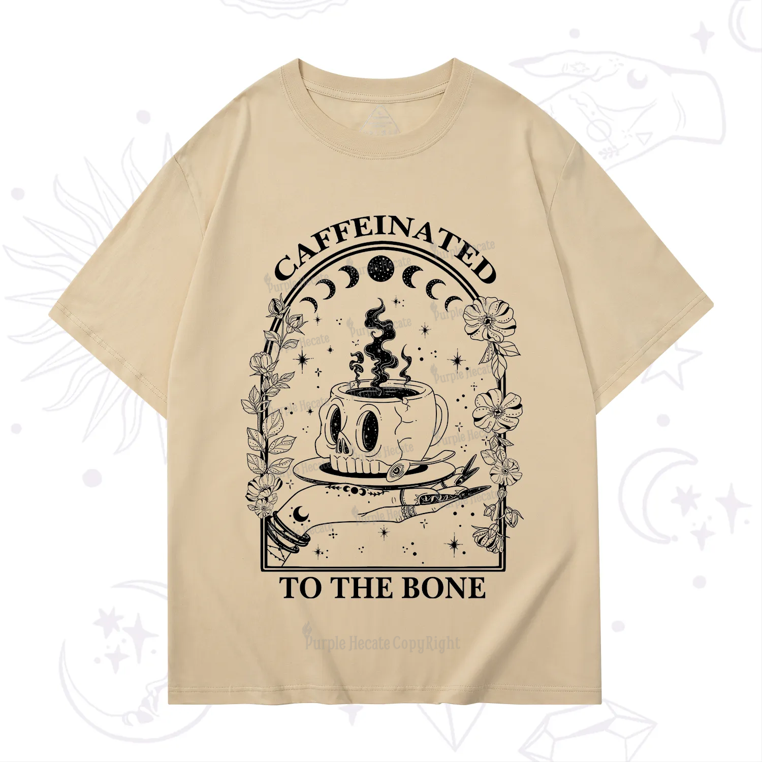 Purplehecate Caffeinated To The Bone T-Shirt