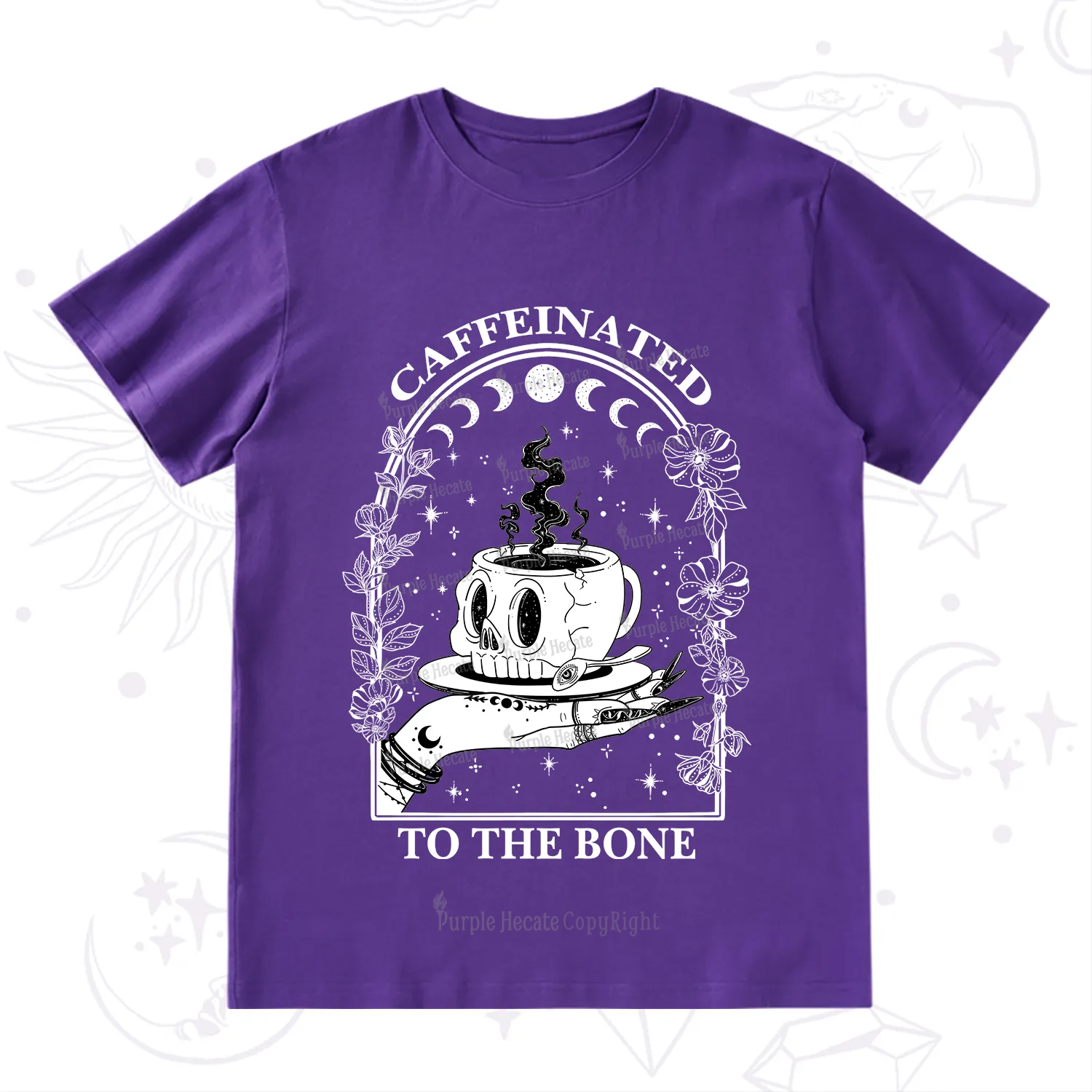 Purplehecate Caffeinated To The Bone T-Shirt