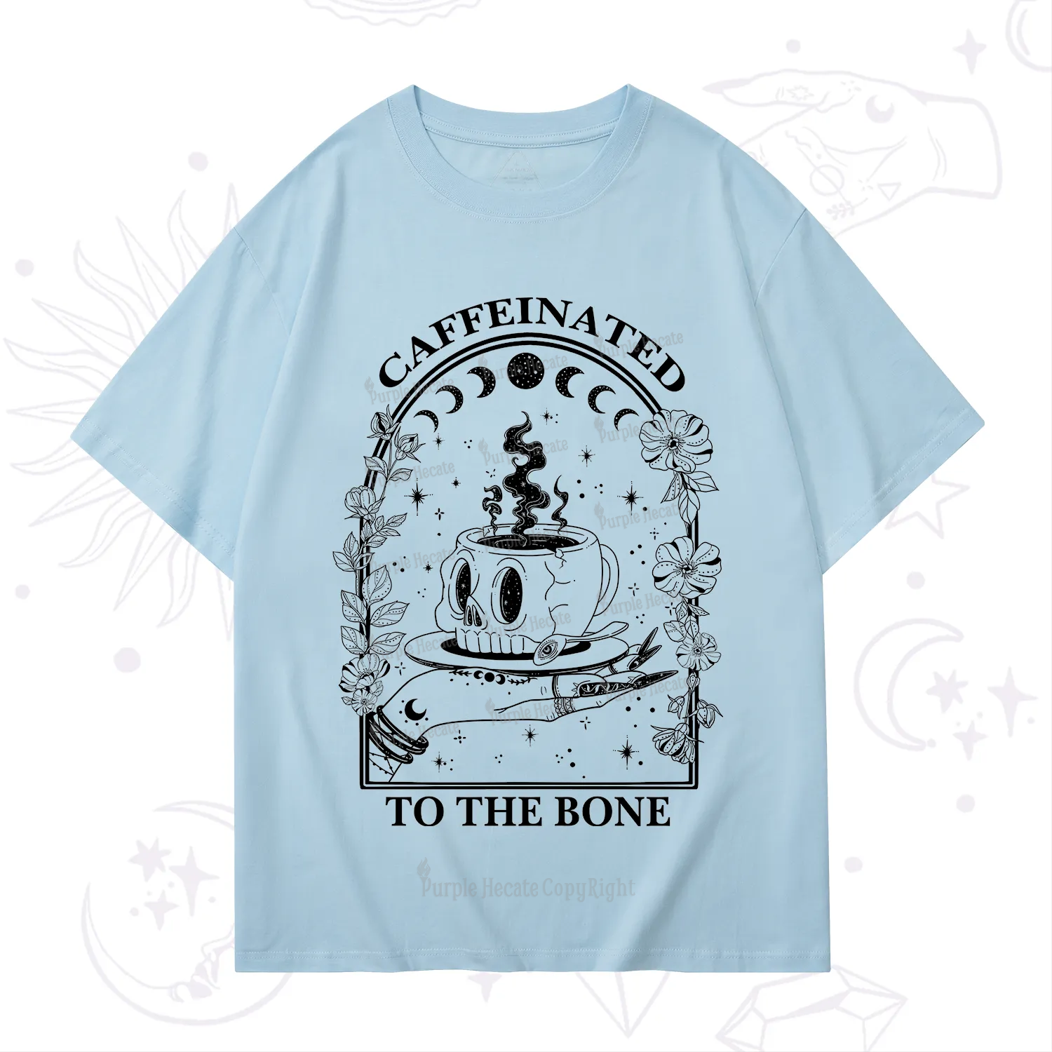 Purplehecate Caffeinated To The Bone T-Shirt