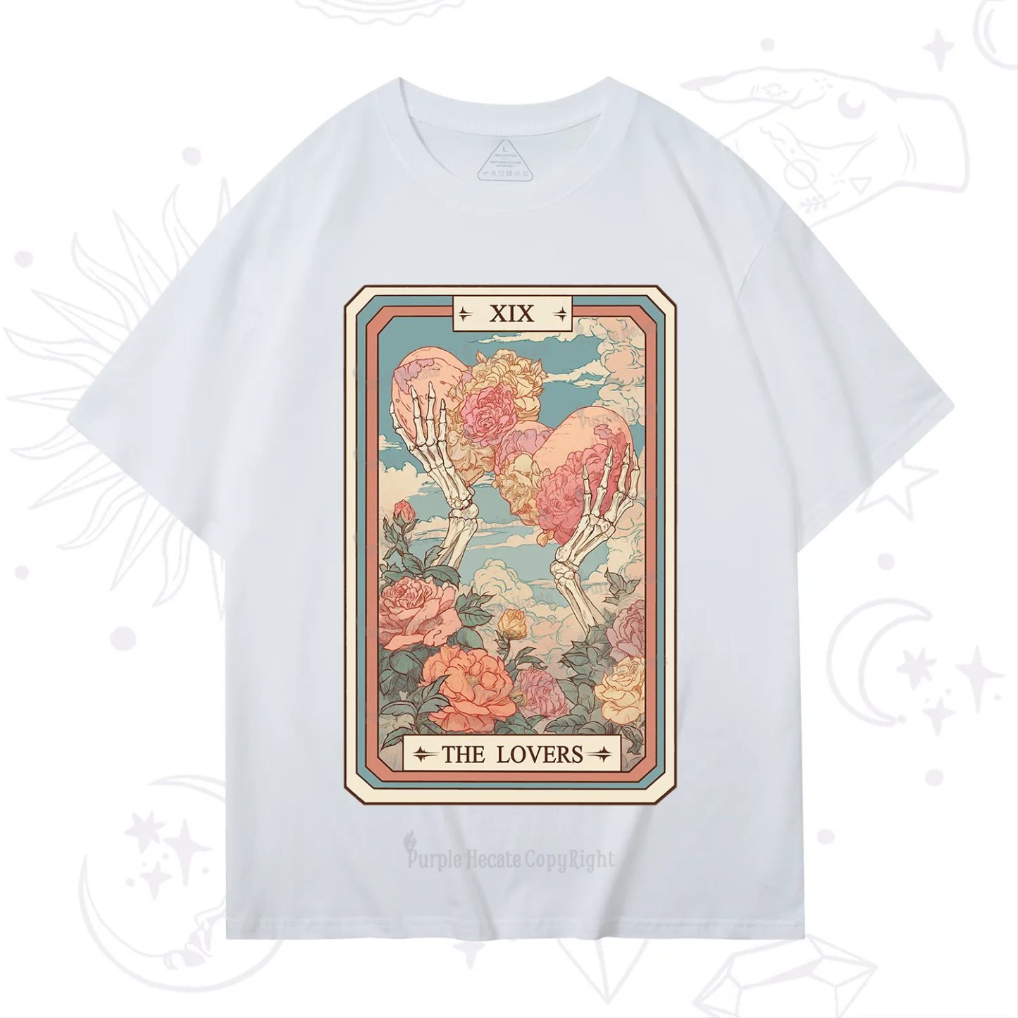 Purplehecate The Lovers Undying Heart Tarot T-Shirt