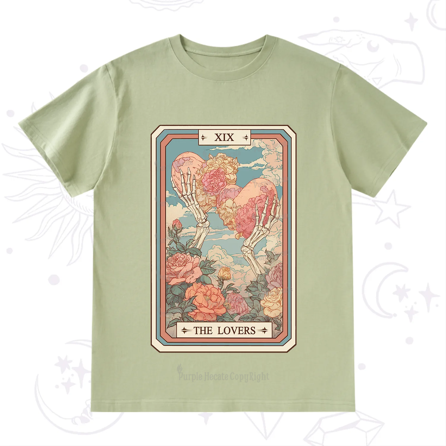 Purplehecate The Lovers Undying Heart Tarot T-Shirt