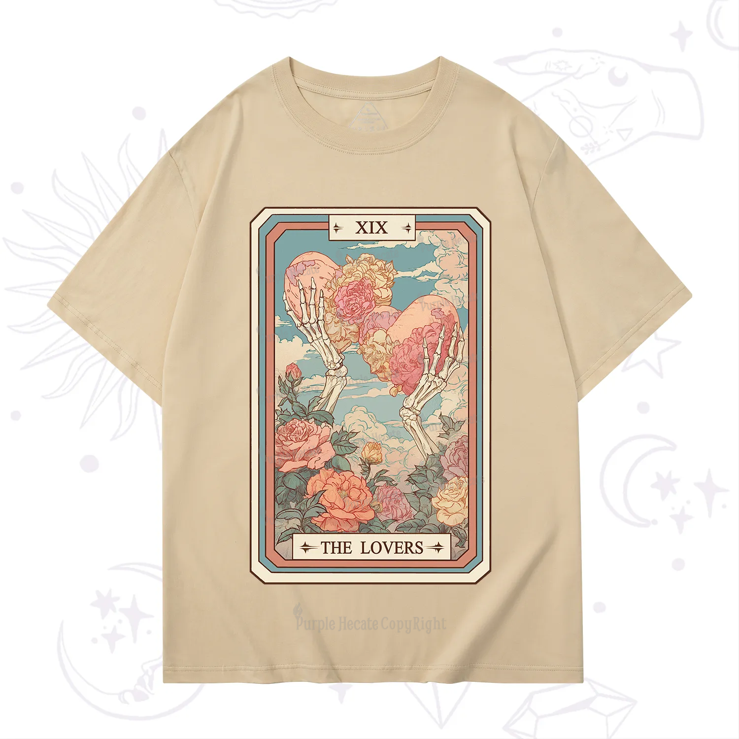 Purplehecate The Lovers Undying Heart Tarot T-Shirt