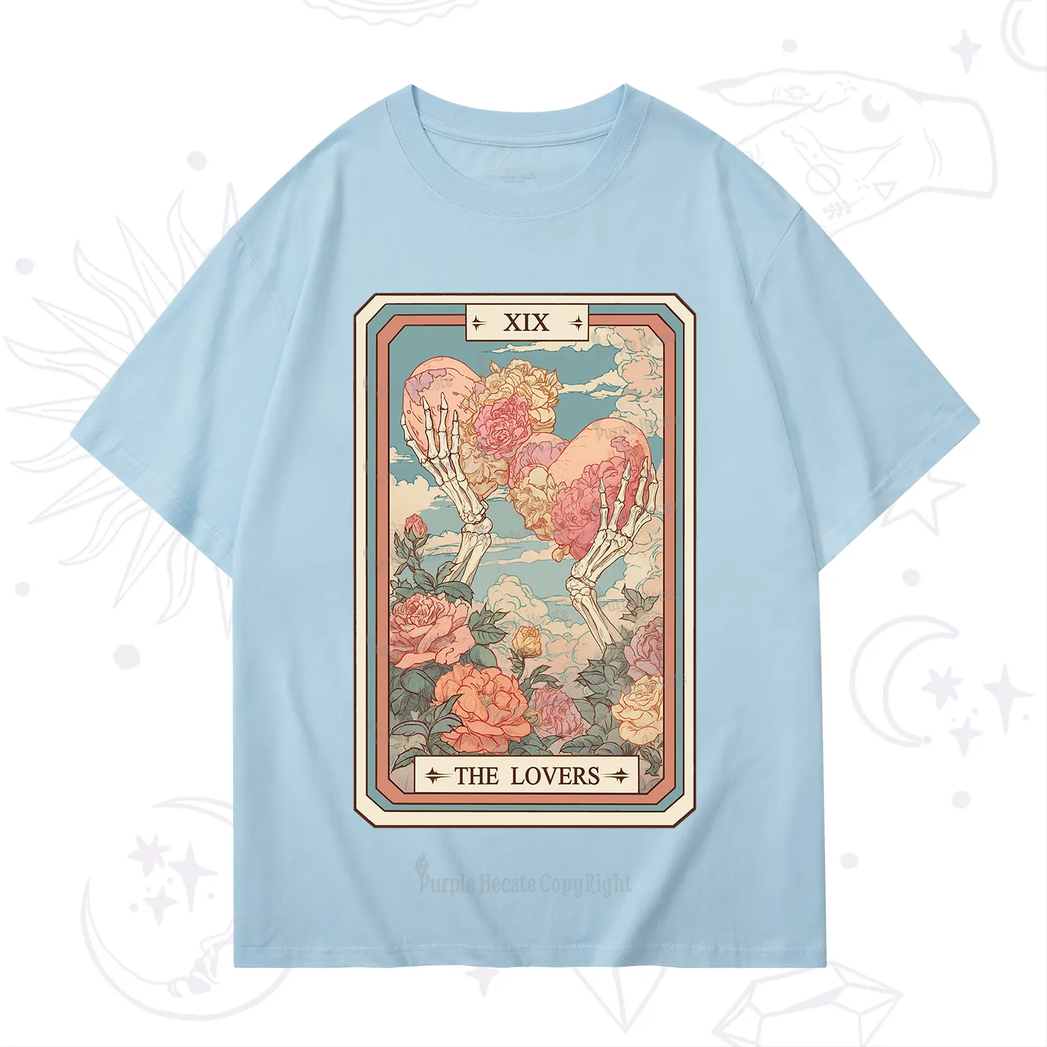 Purplehecate The Lovers Undying Heart Tarot T-Shirt