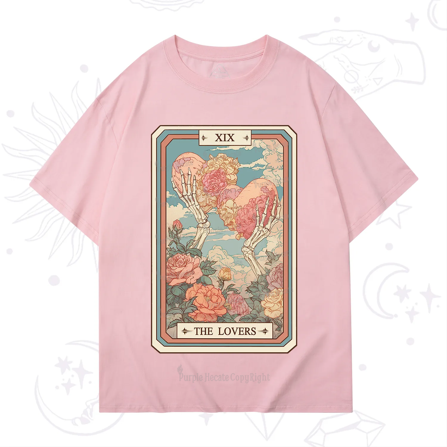 Purplehecate The Lovers Undying Heart Tarot T-Shirt