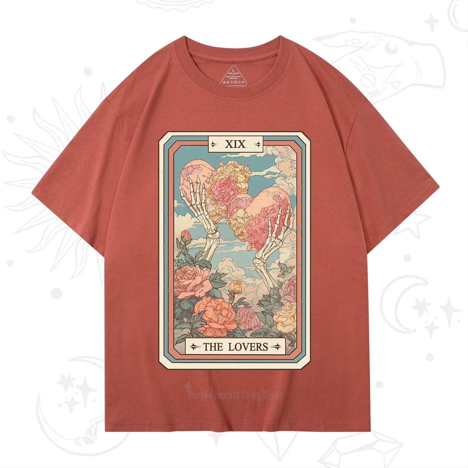 Purplehecate The Lovers Undying Heart Tarot T-Shirt