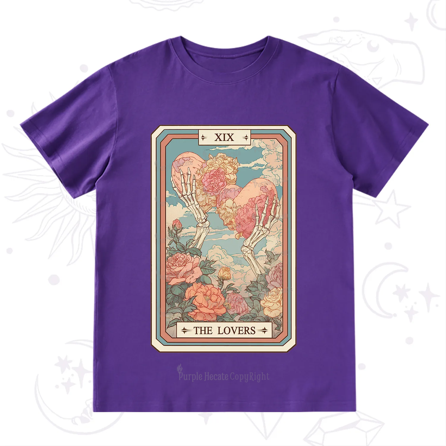 Purplehecate The Lovers Undying Heart Tarot T-Shirt