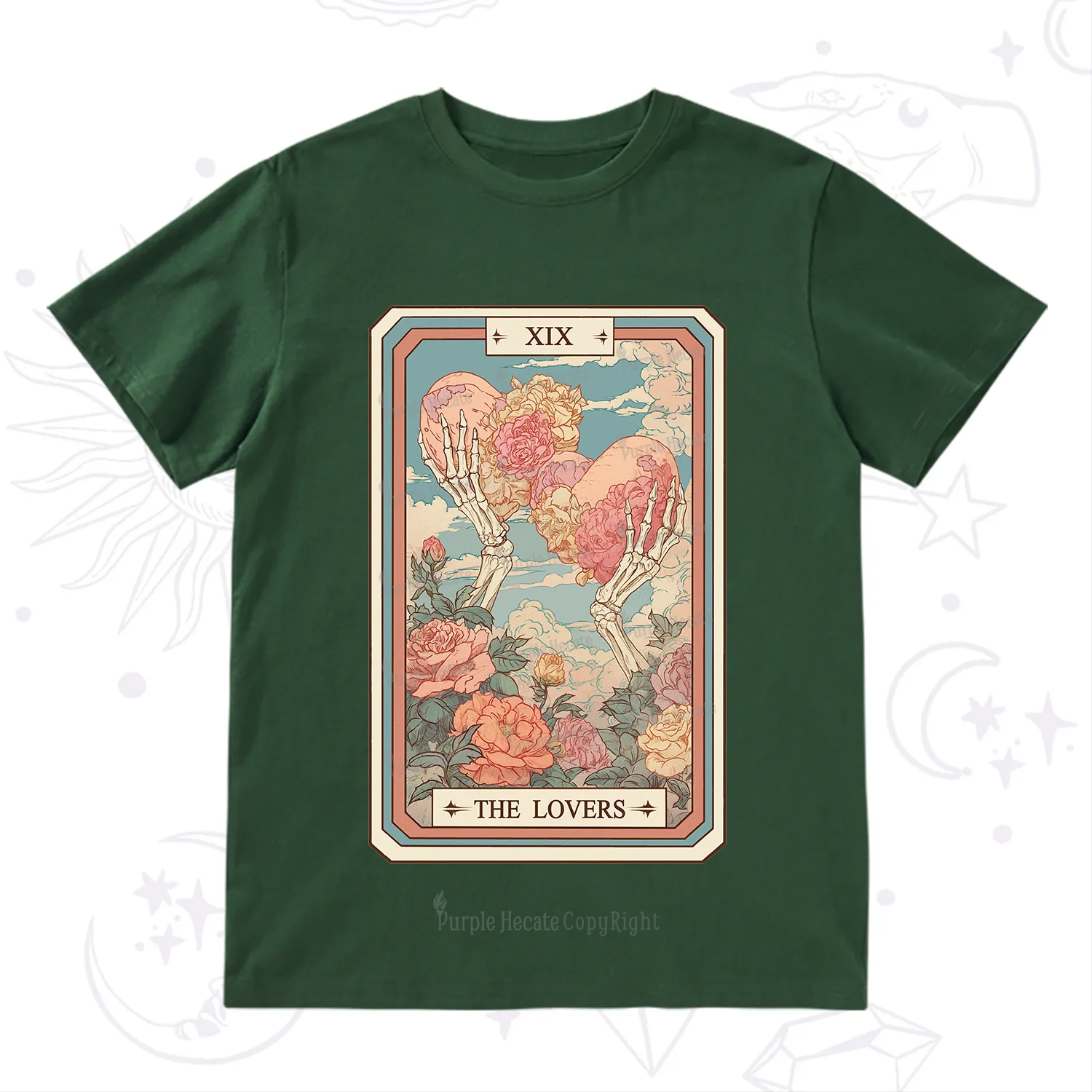 Purplehecate The Lovers Undying Heart Tarot T-Shirt
