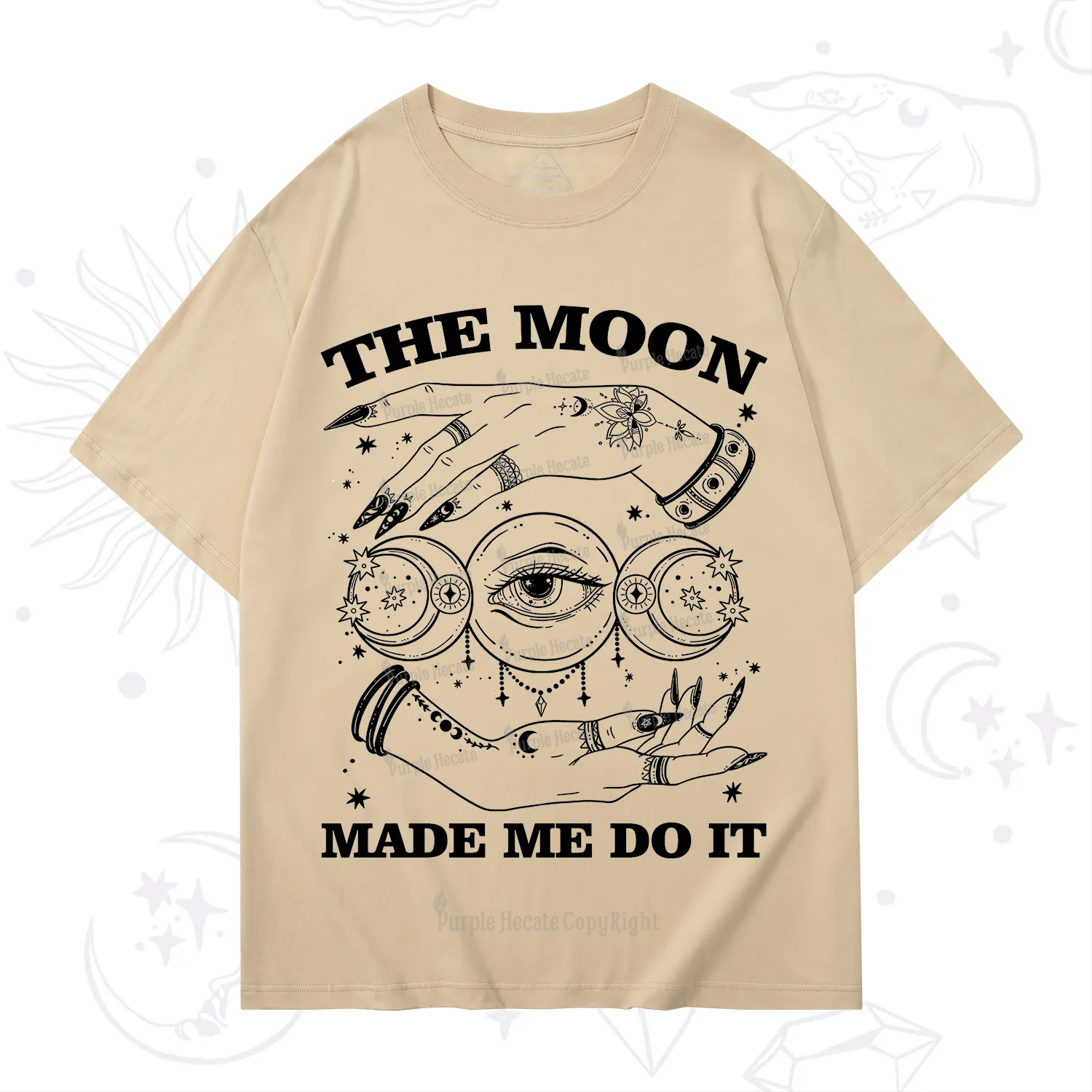 Purplehecate Funny The Moon Made Me Do It T-Shirt