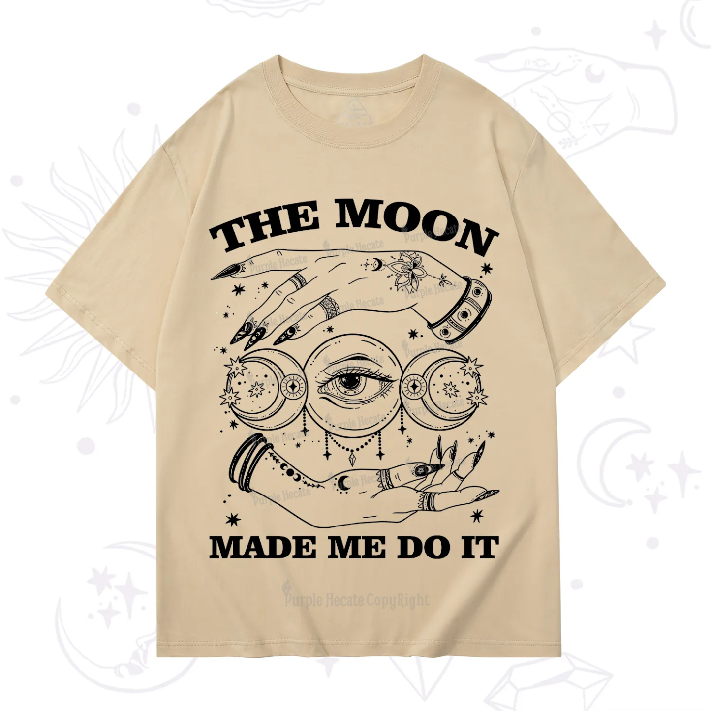 Purplehecate Funny The Moon Made Me Do It T-Shirt