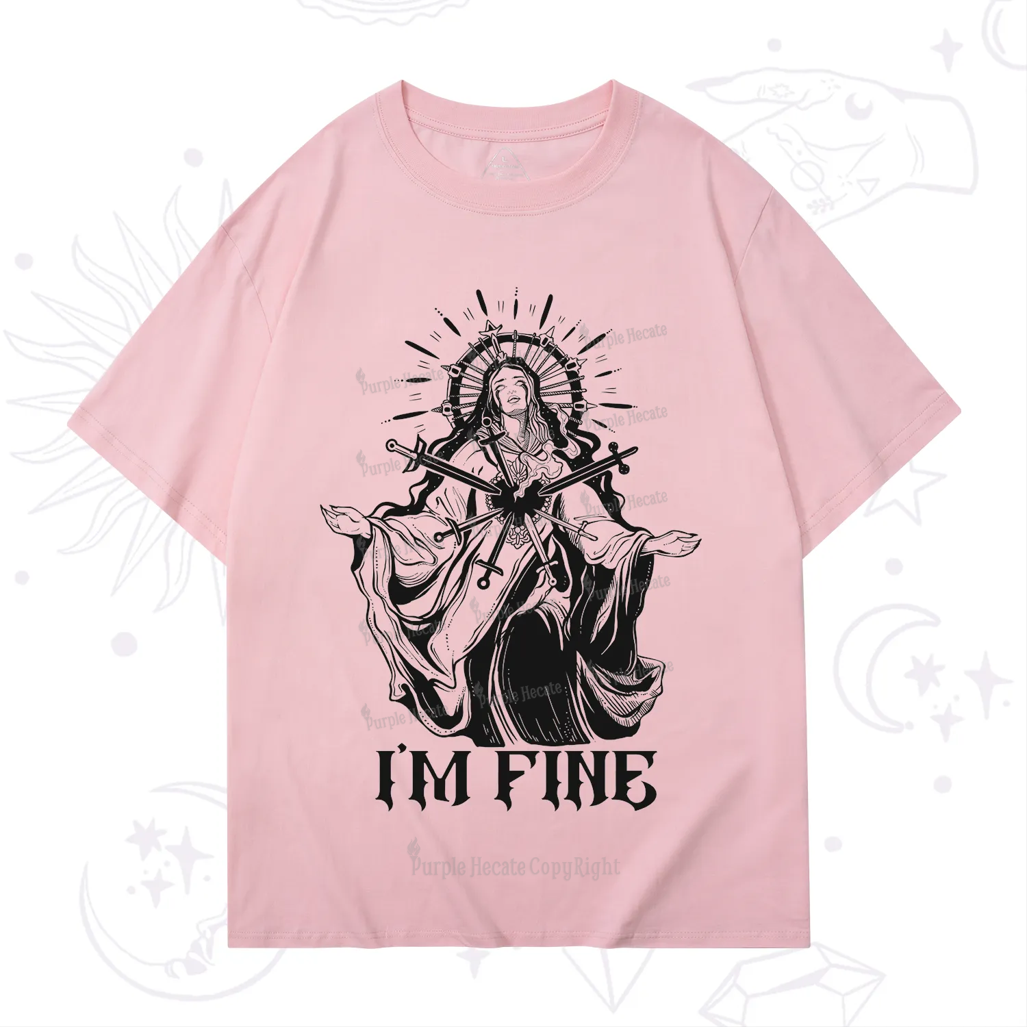 Purplehecate I'm Fine T-Shirt