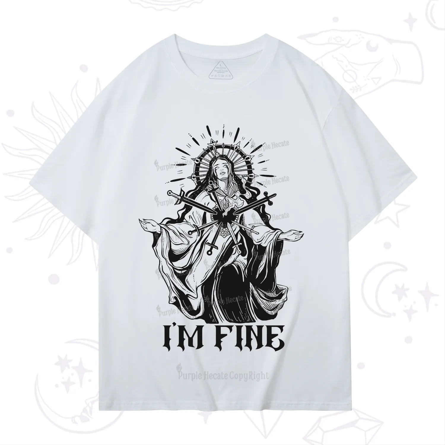 Purplehecate I'm Fine T-Shirt