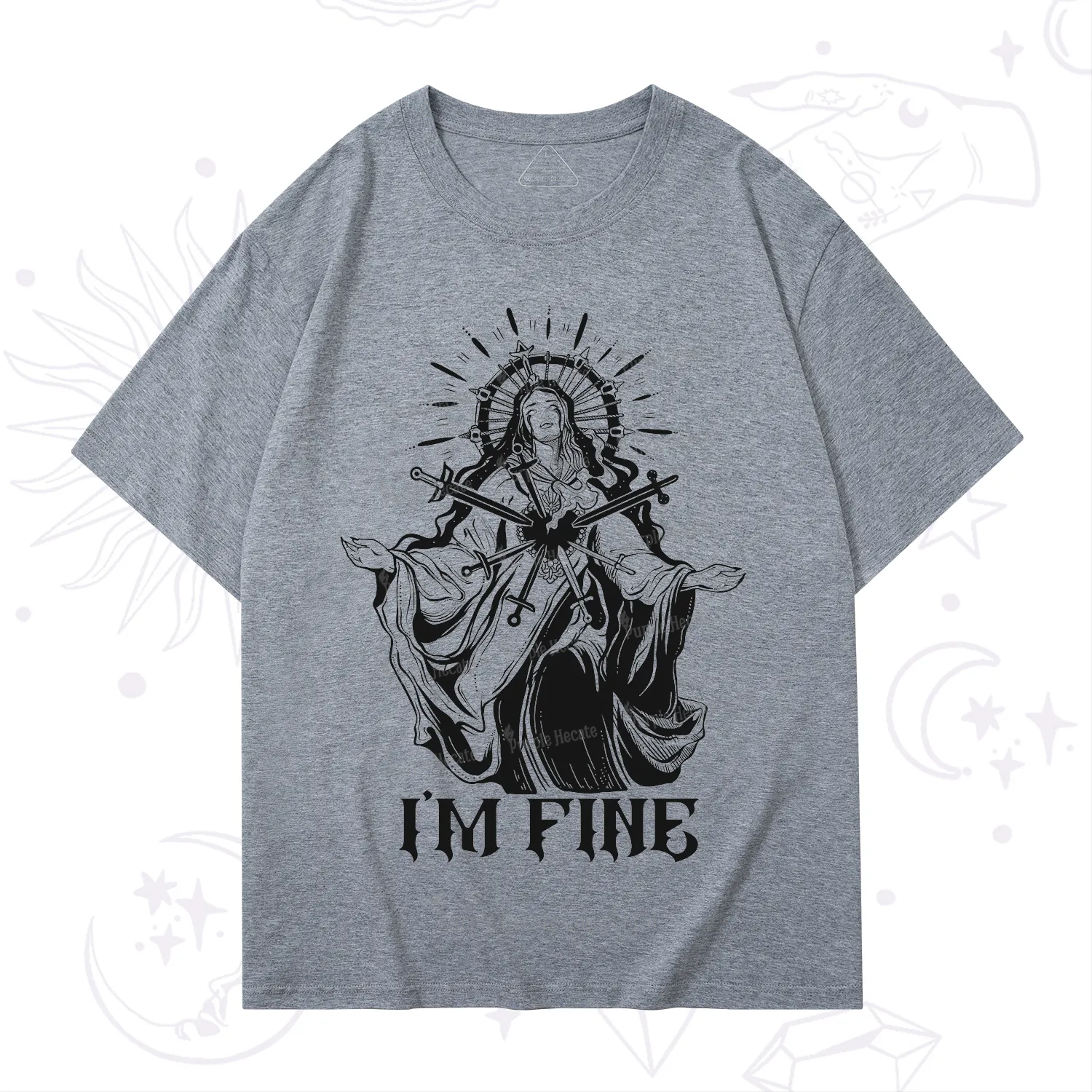 Purplehecate I'm Fine T-Shirt