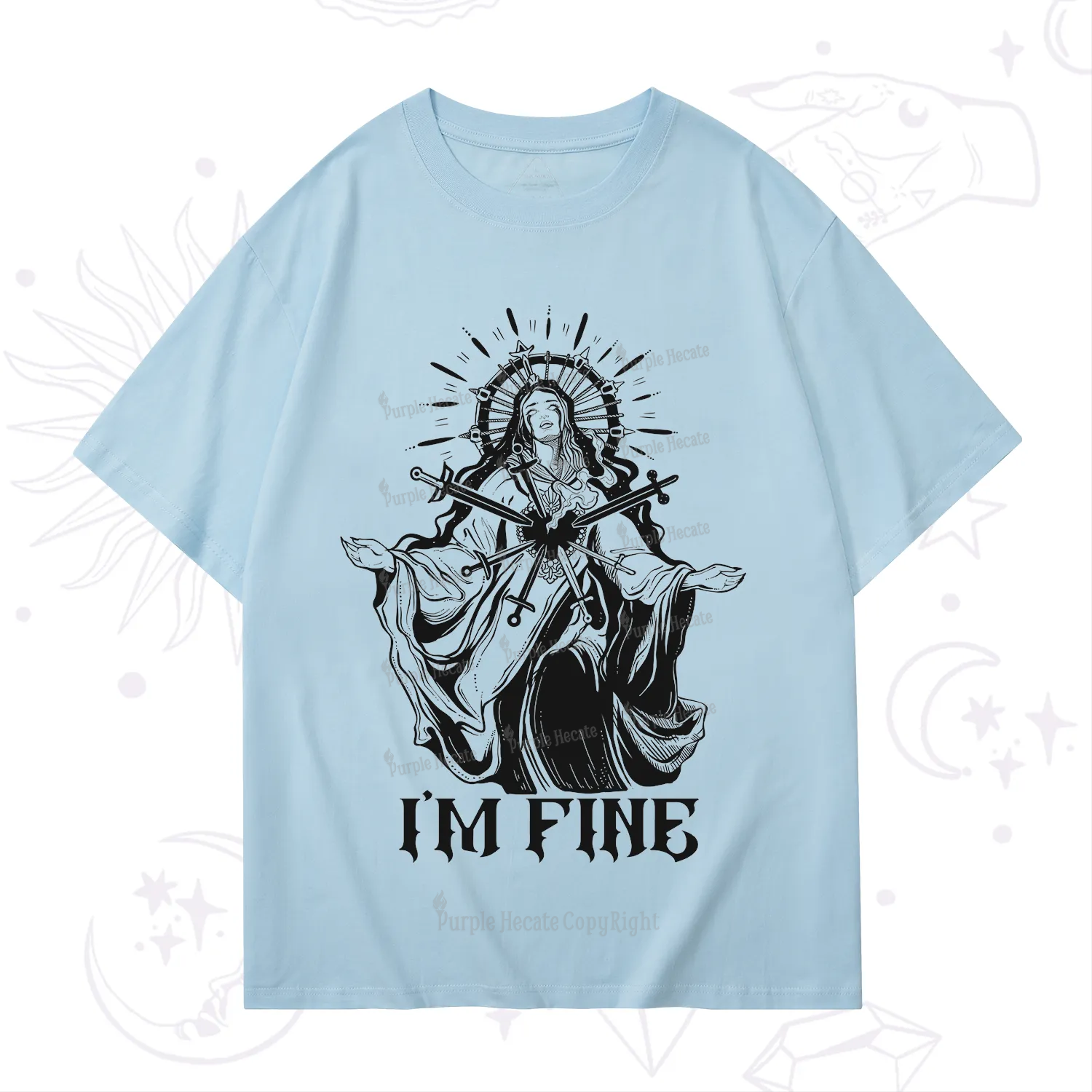 Purplehecate I'm Fine T-Shirt