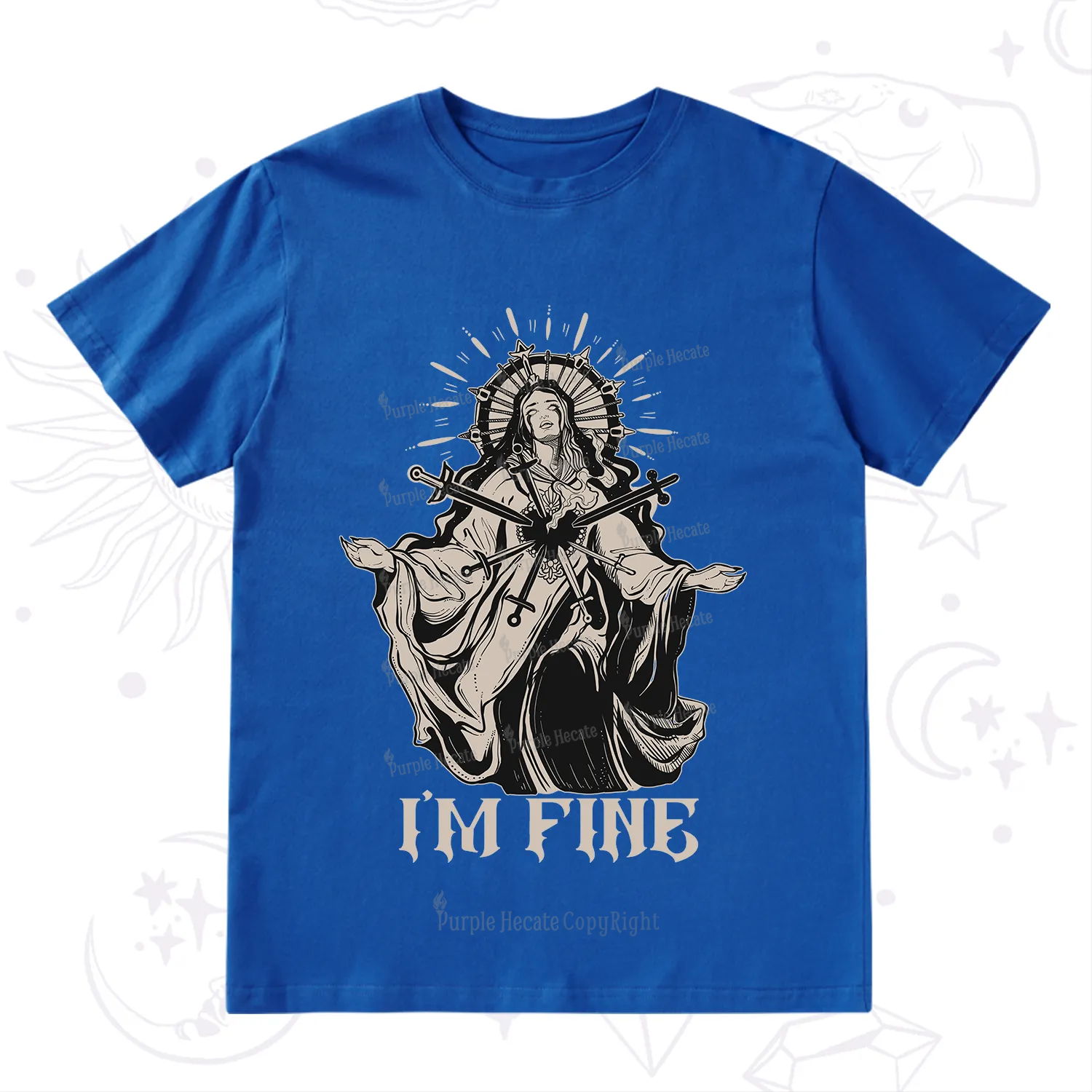 Purplehecate I'm Fine T-Shirt