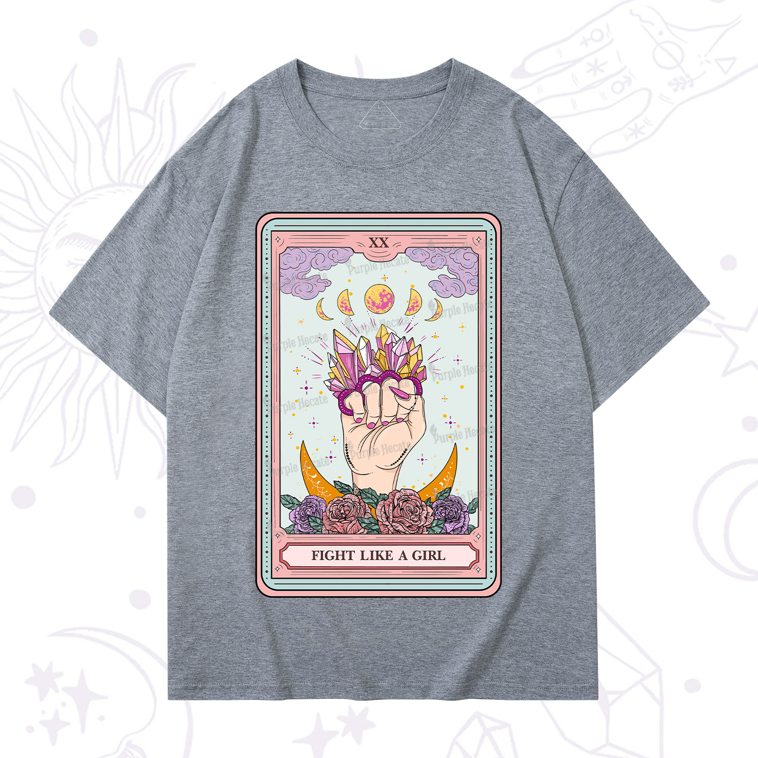Purplehecate The Fight Like A Girl Tarot T-Shirt
