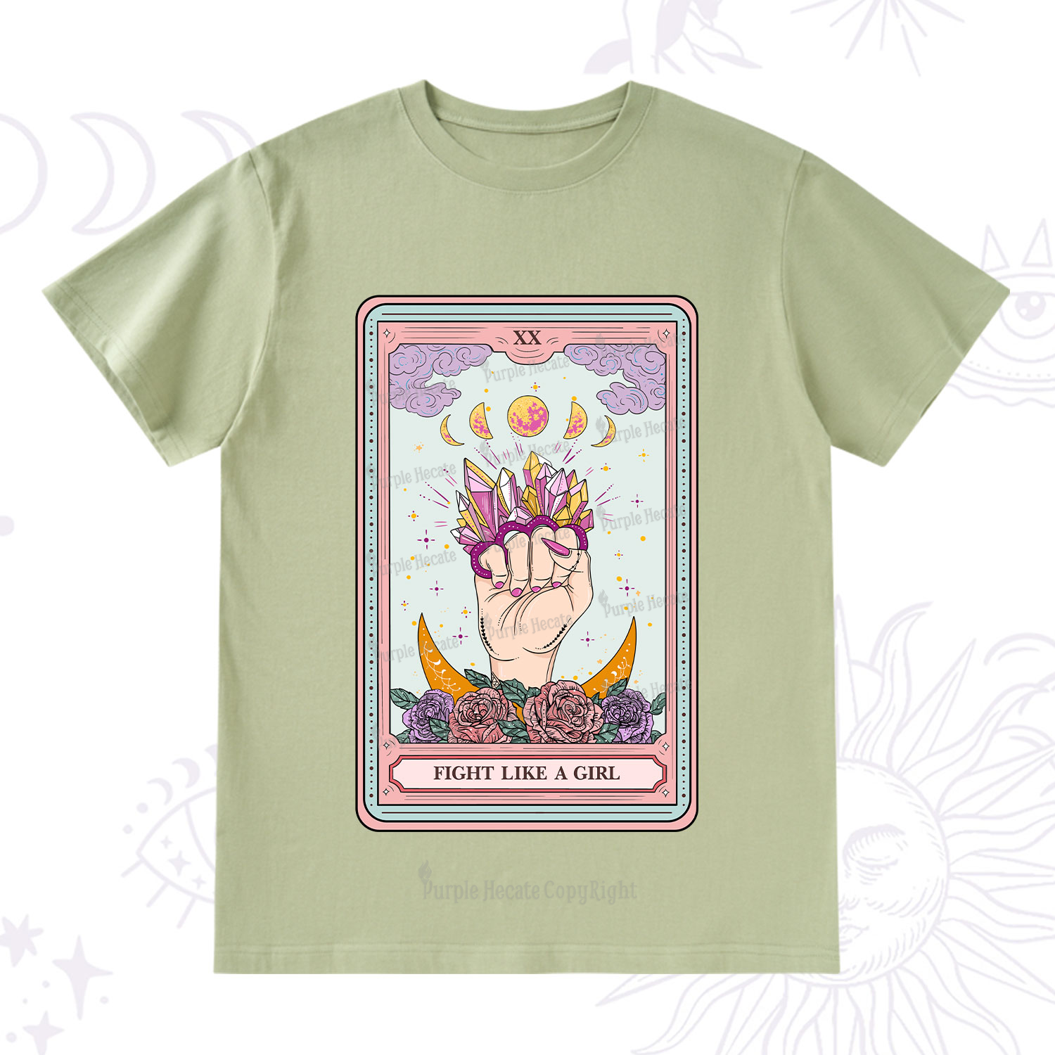 Purplehecate The Fight Like A Girl Tarot T-Shirt