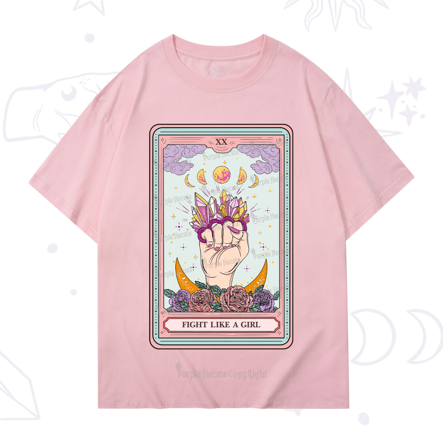 Purplehecate The Fight Like A Girl Tarot T-Shirt