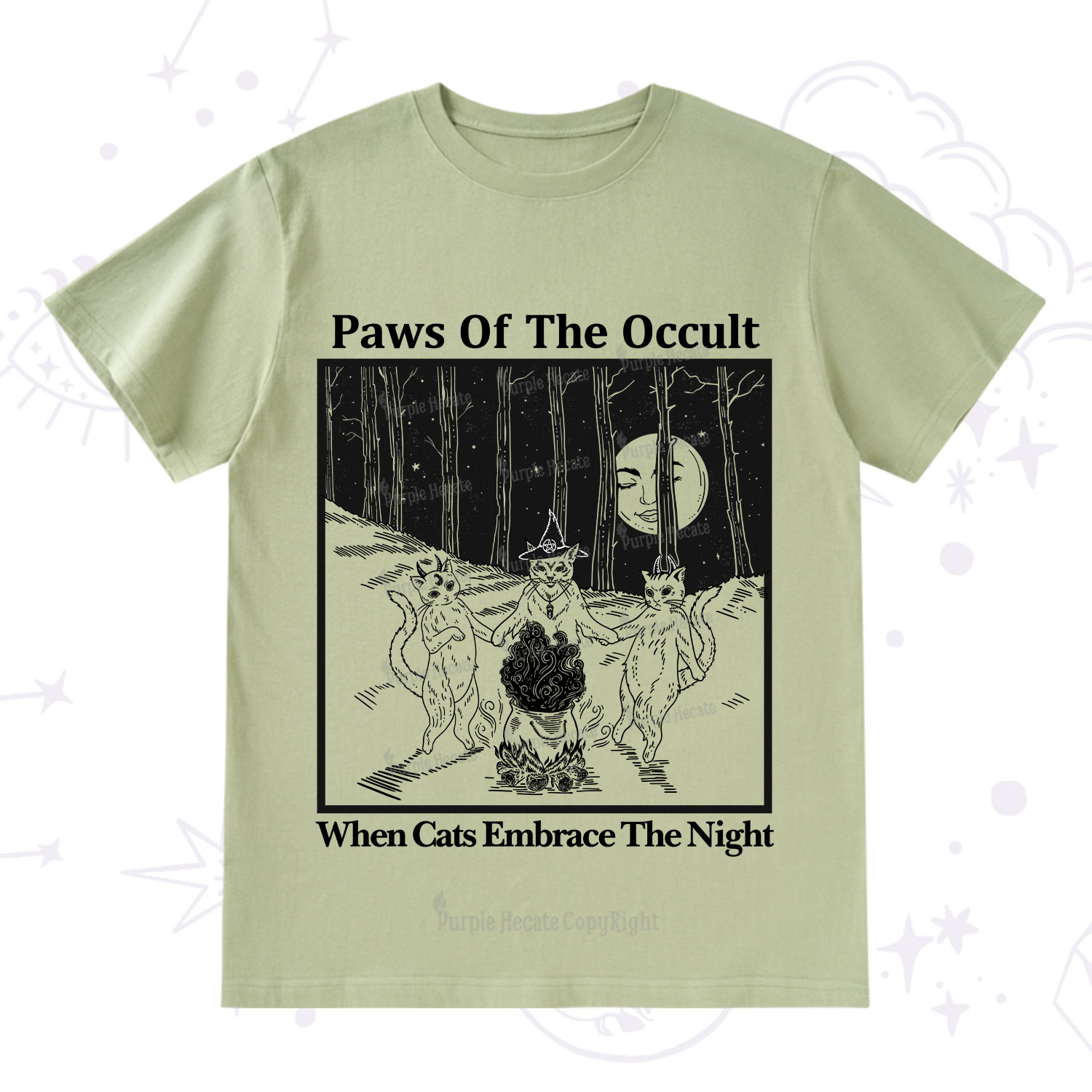 Purplehecate Witchy Cats T-Shirt