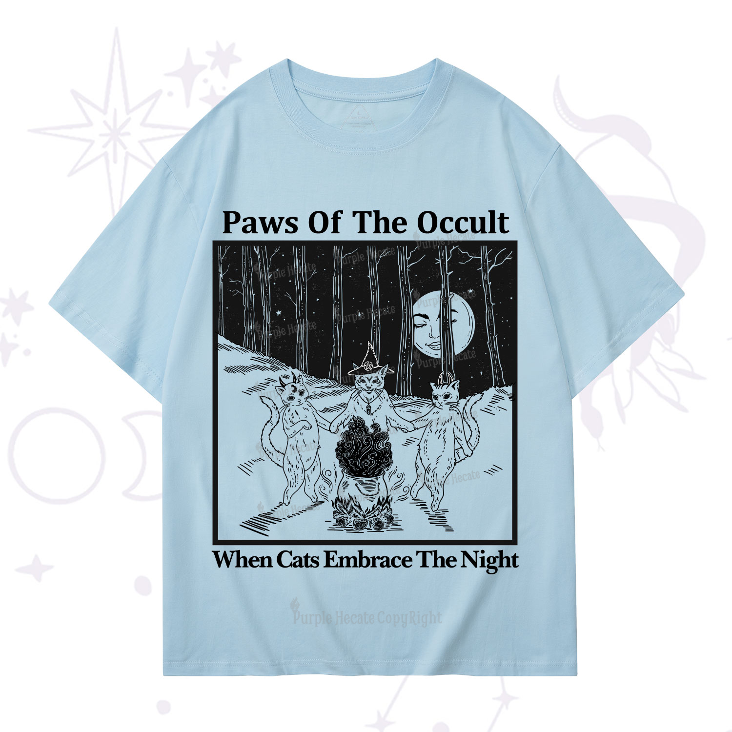 Purplehecate Witchy Cats T-Shirt