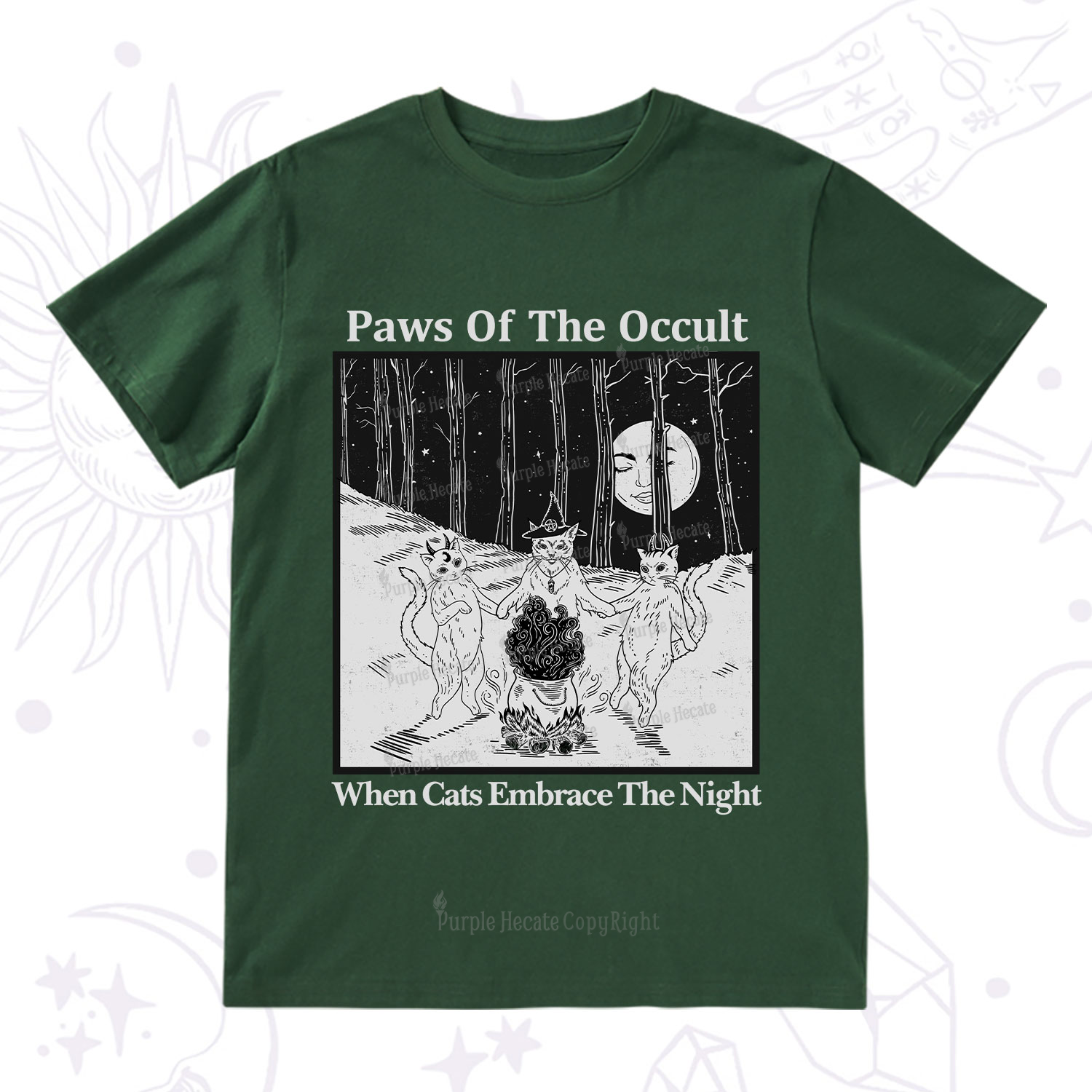 Purplehecate Witchy Cats T-Shirt