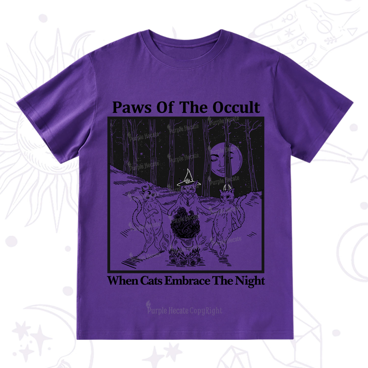 Purplehecate Witchy Cats T-Shirt
