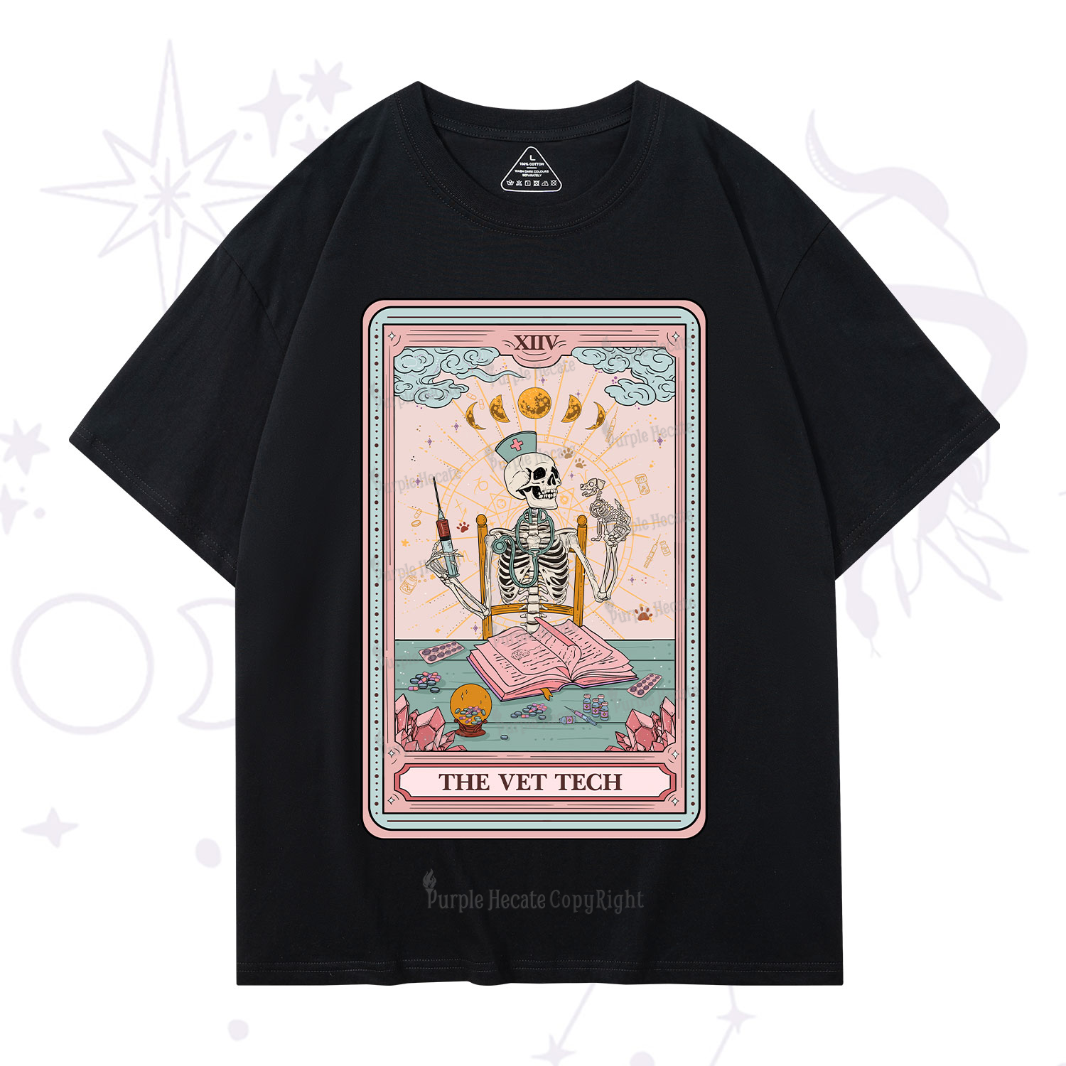 Purplehecate The Vet Tech Tarot Card T-Shirt