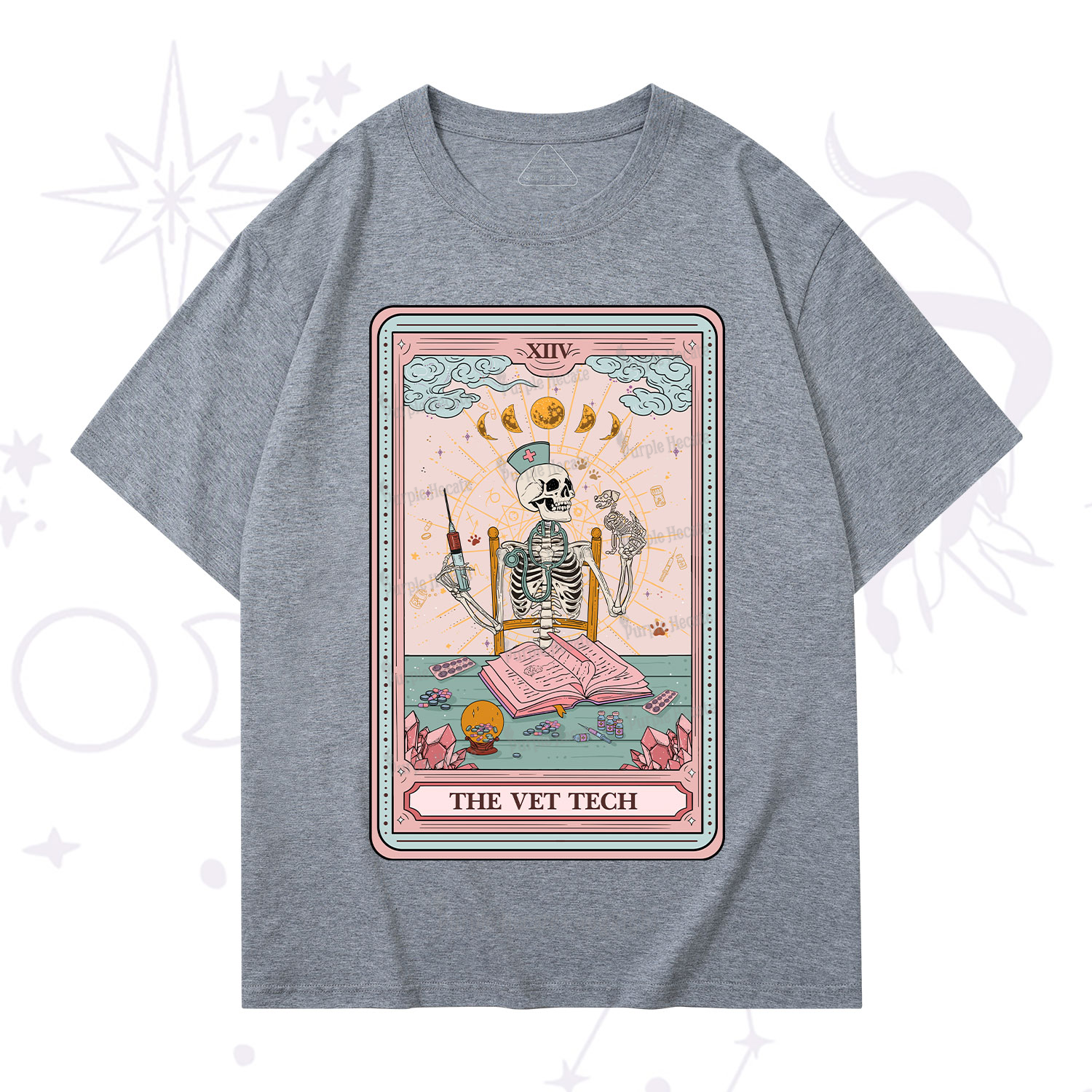 Purplehecate The Vet Tech Tarot Card T-Shirt
