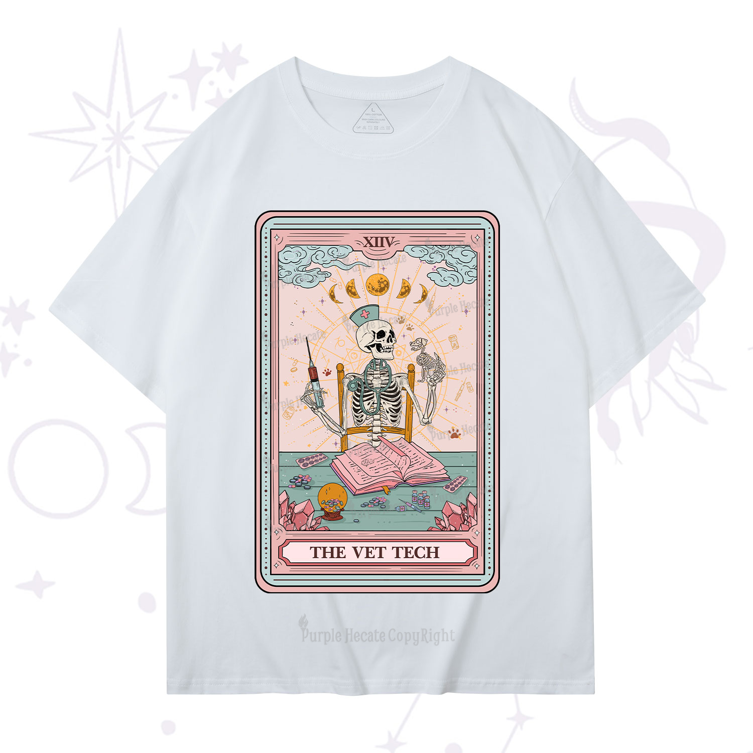 Purplehecate The Vet Tech Tarot Card T-Shirt